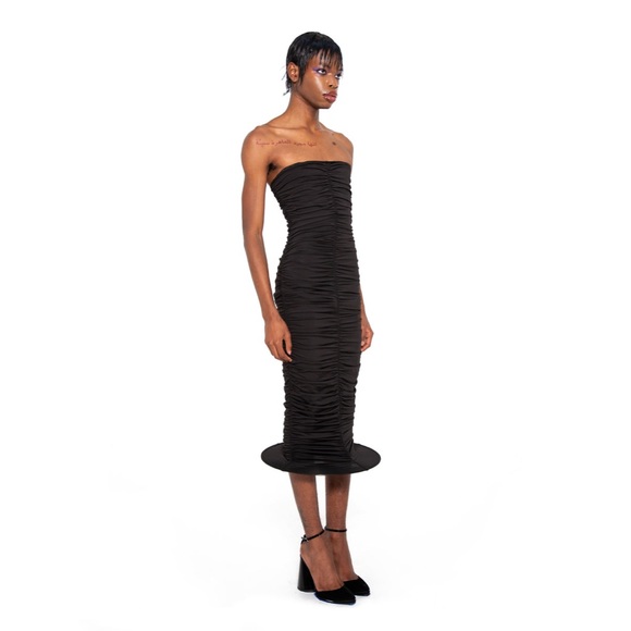 bad binch tong tong - GATHERED MERMAID HOOP DRESS - Picture 2 of 4